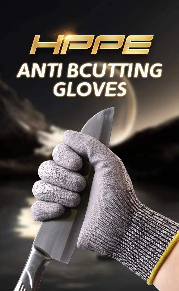 Wear Resistant Road Safety Products Polyester Nitrile Coated Glove