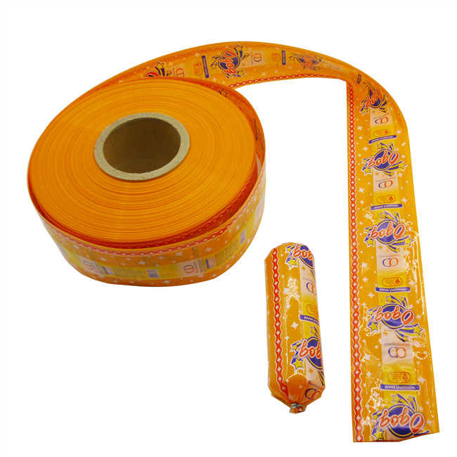 Polyamide Sausage Casing 75mm Custom Logo Flexography Printing Sausage Casing For mortadella