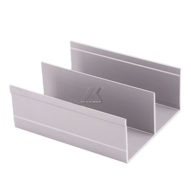 Matt Sliding Door Extrusion Wardrobe Aluminium Profiles 6063 T5 Alloy