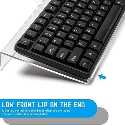 Clear Acrylic Keyboard Stand For Office or Computer Game Use or Study Use at Home