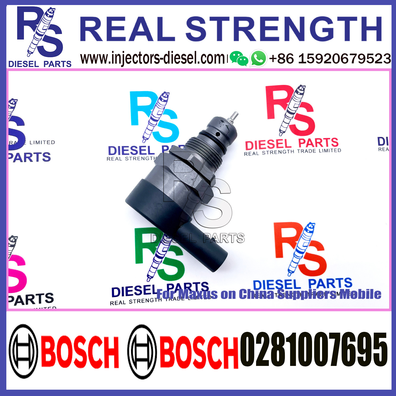 BOSCH Control Valve 0281007695 DRV Regulator Solenoid 0281007695 Applicable to Maxus on China Suppliers Mobile
