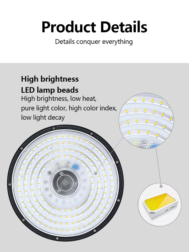 Led UFO 100W 150W 200W 300W 400W Industrial Lighting Highbay Lamp Warehouse Garage Canopy Light UFO Led High Bay Light