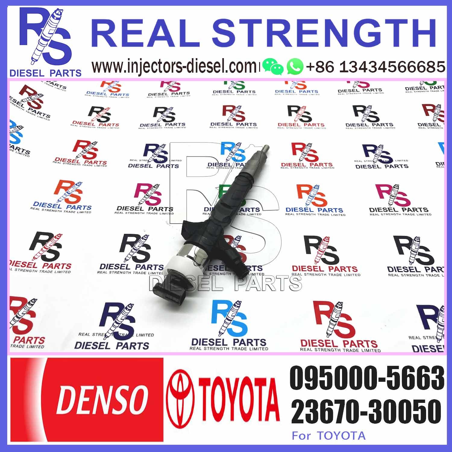 Good Quality Diesel Engine Parts 23670-30050 Common Rail Fuel Injector Assembly 095000-5663