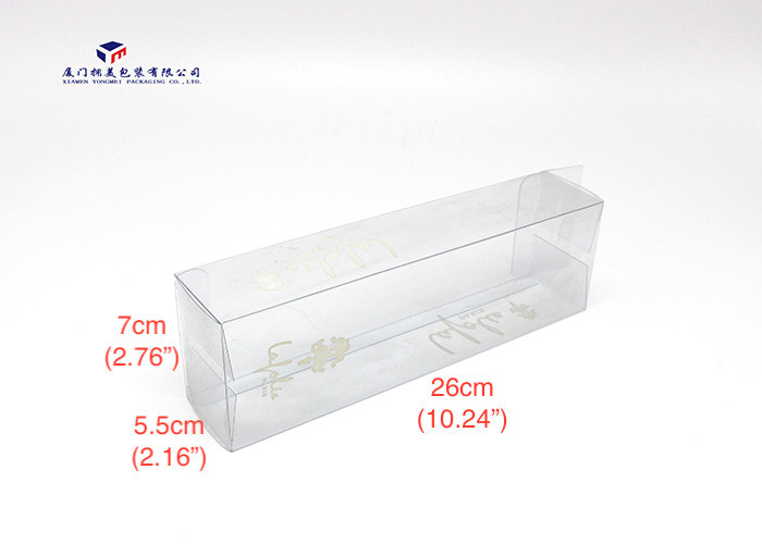 Light Weight Clear PVC Packaging Boxes OEM / ODM Service With Hang Strip On Top