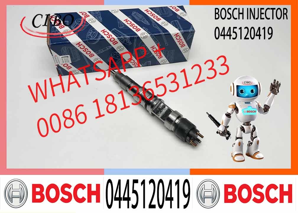 Diesel Fuel Injector Common Rail Injector Assembly 0445120420 0445120419 0445120421 for Diesel Engine