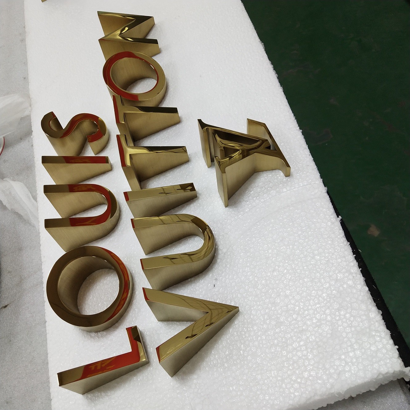 Polished Bronze 20 - 40mm Stainless Steel Letters Laser Cut 5 Years Warranty