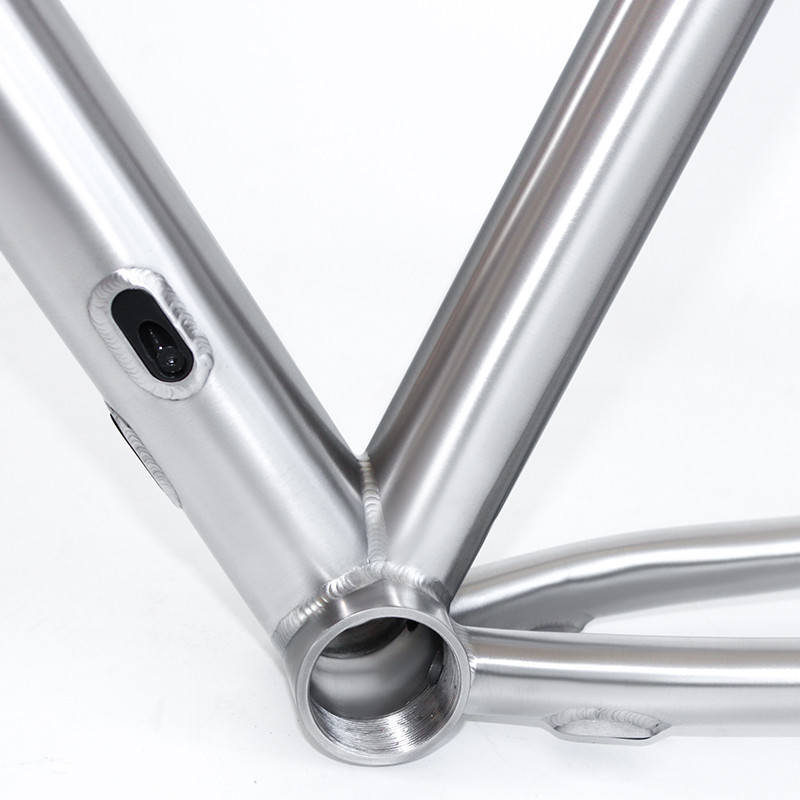 Ti Road Bike Frame Titanium Gravel Bike Frameset Tapered Headset 142mm