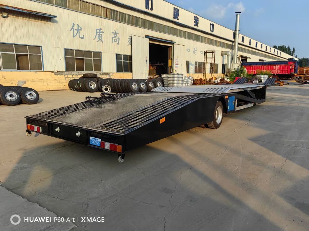 Single-Axle Pickup Truck Transport Semi-Trailer 4 Car Carrier Trailers