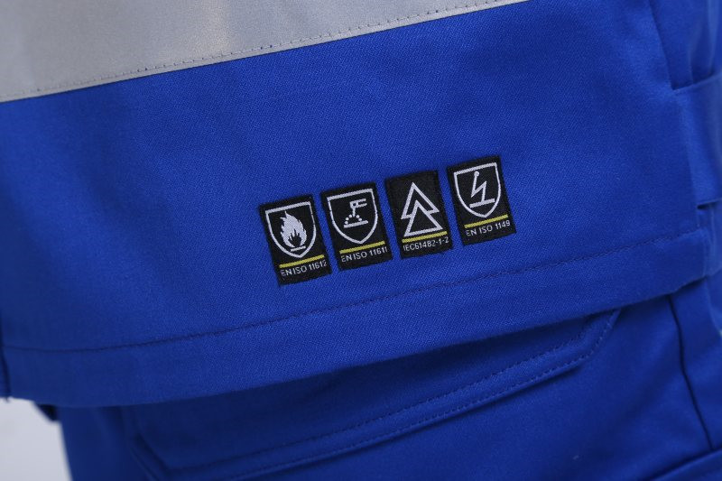 EN20471 Chemical Protective Clothing 350gsm Chemical Coverall Suit