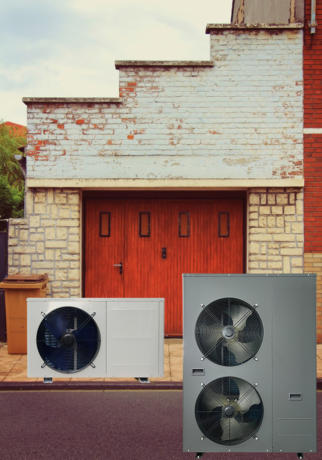 26KW Residential Water To Water Heat Pump Smart Control High Temp Air Source Heat Pump