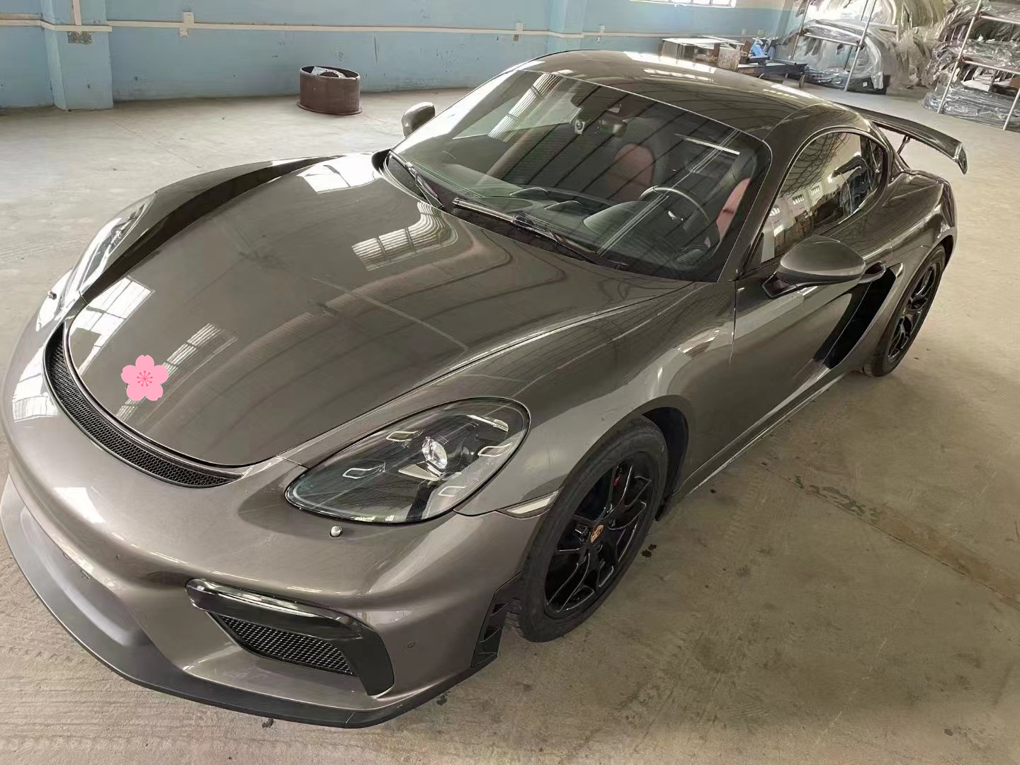 PP Plastic Material 718 Boxster Body Kit 718 Upgraded GT4 Style Front and Rear Bumpers Spoiler