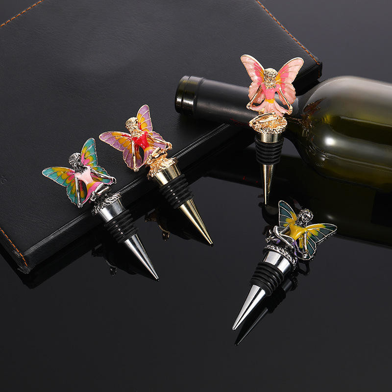 Animal Head Wine Stopper Custom Logo Zinc Alloy Metal Champagne Stopper