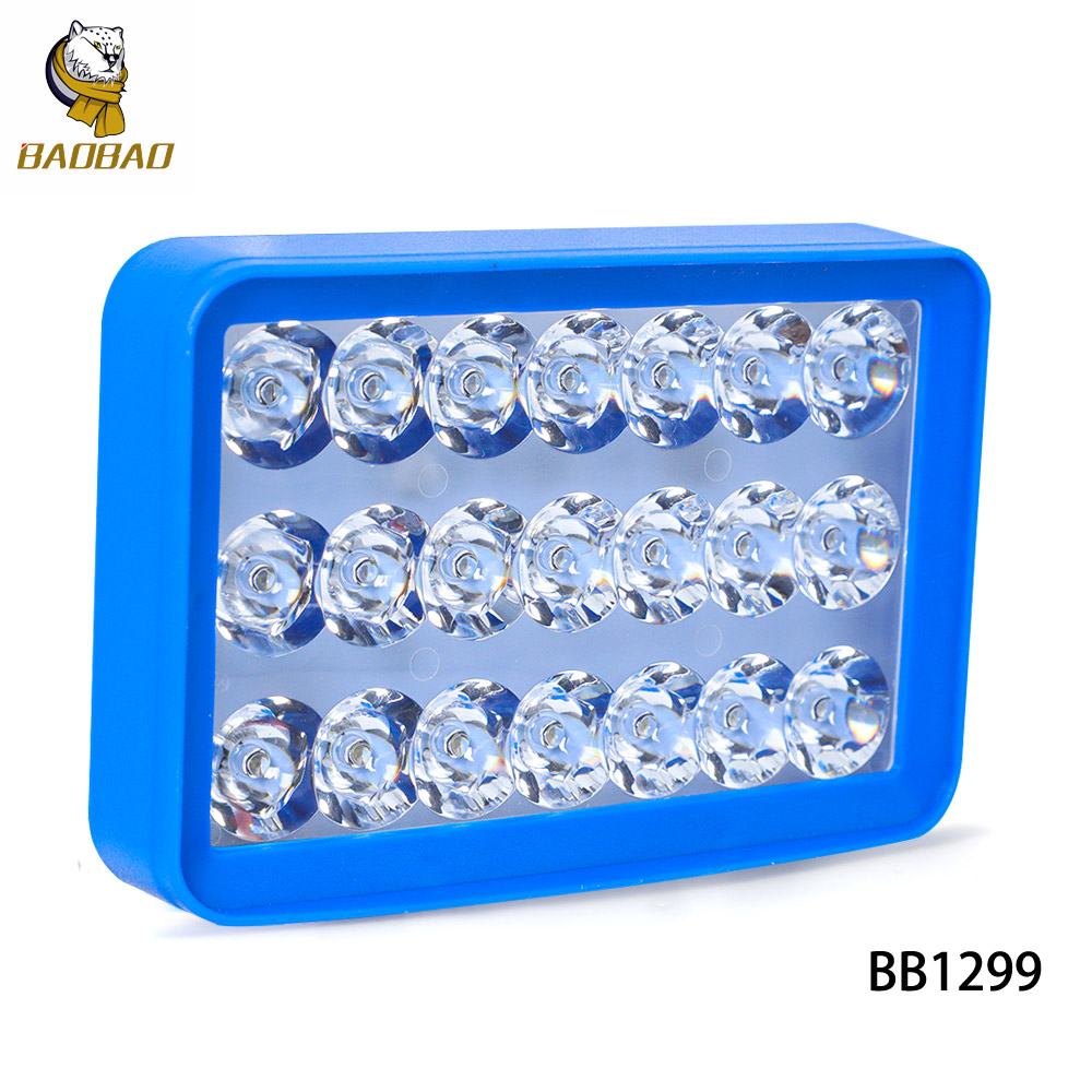 Blue Casing Plastic White Yellow Flash Universal Motorbike Headlight