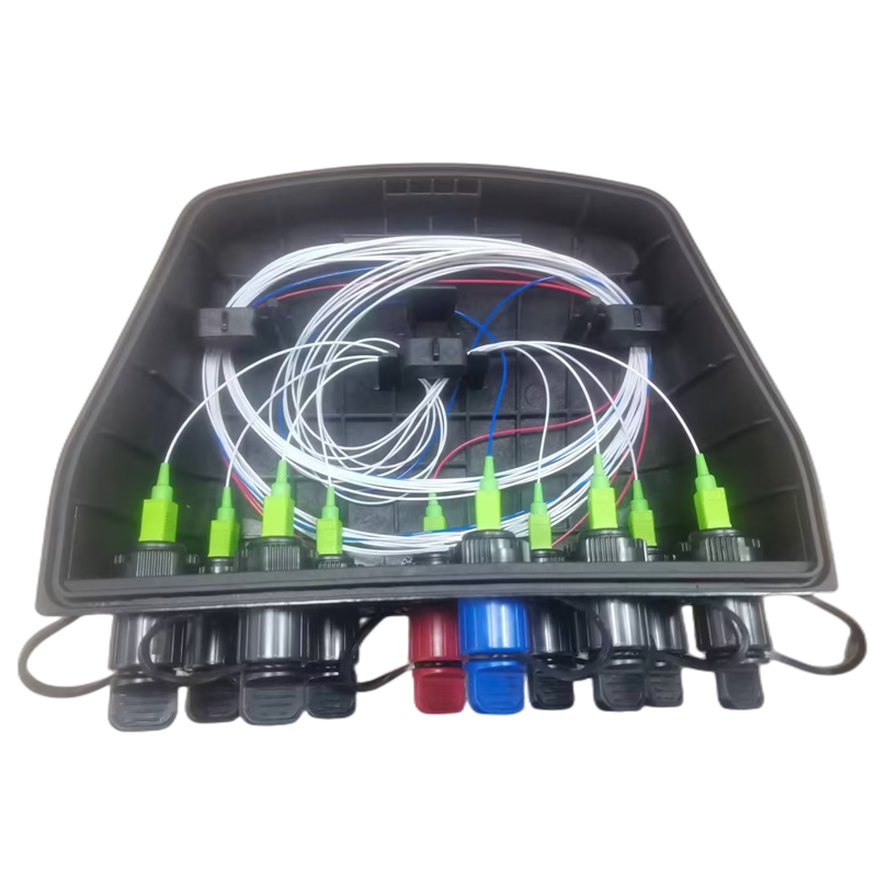 Outdoor Wall Mounted Splitter Fiber Distribution Box for FTTX Full Loaded Optic PP GF
