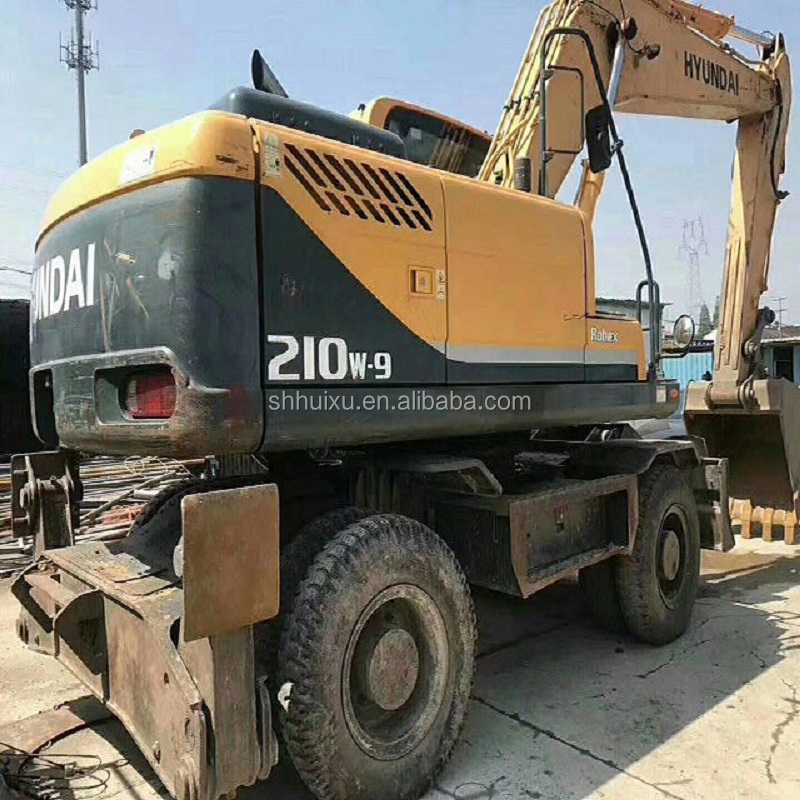 working condition used wheel excavator Hyundai 210-7 on sale
