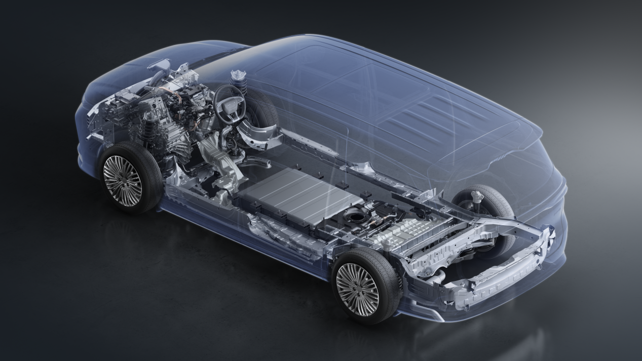 2024 DONGFENG FORTHING V9 PHEV Basic Five-Door Seven-Seater MPV Commercial Vehicle with Plug-in Hybrid Electric Car