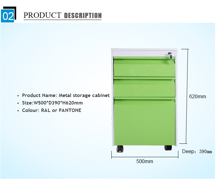 4 Drawers ISO9001 Office Filing Cabinets 0.4mm To 1.2mm