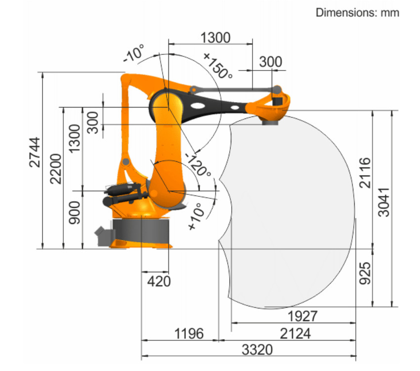 OEM Industry Robot Arm KR 700 PA Industrial Robotic Arm With 5 Axes