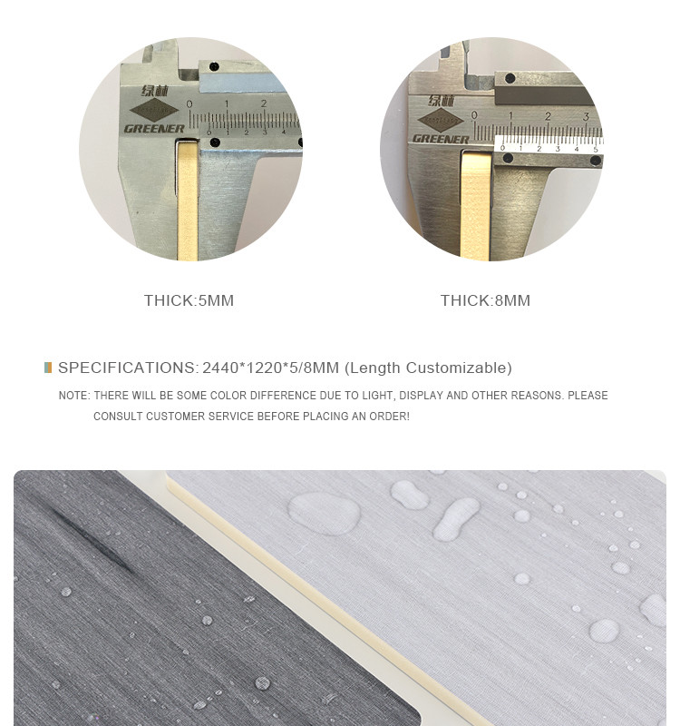 Wood Grain Wall Panels Bamboo Charcoal Wood Veneer 5mm 8mm