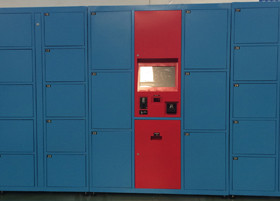 Pincode Barcode Luggage Rental Luggage Lockers Systems for Airport / Park / Gym