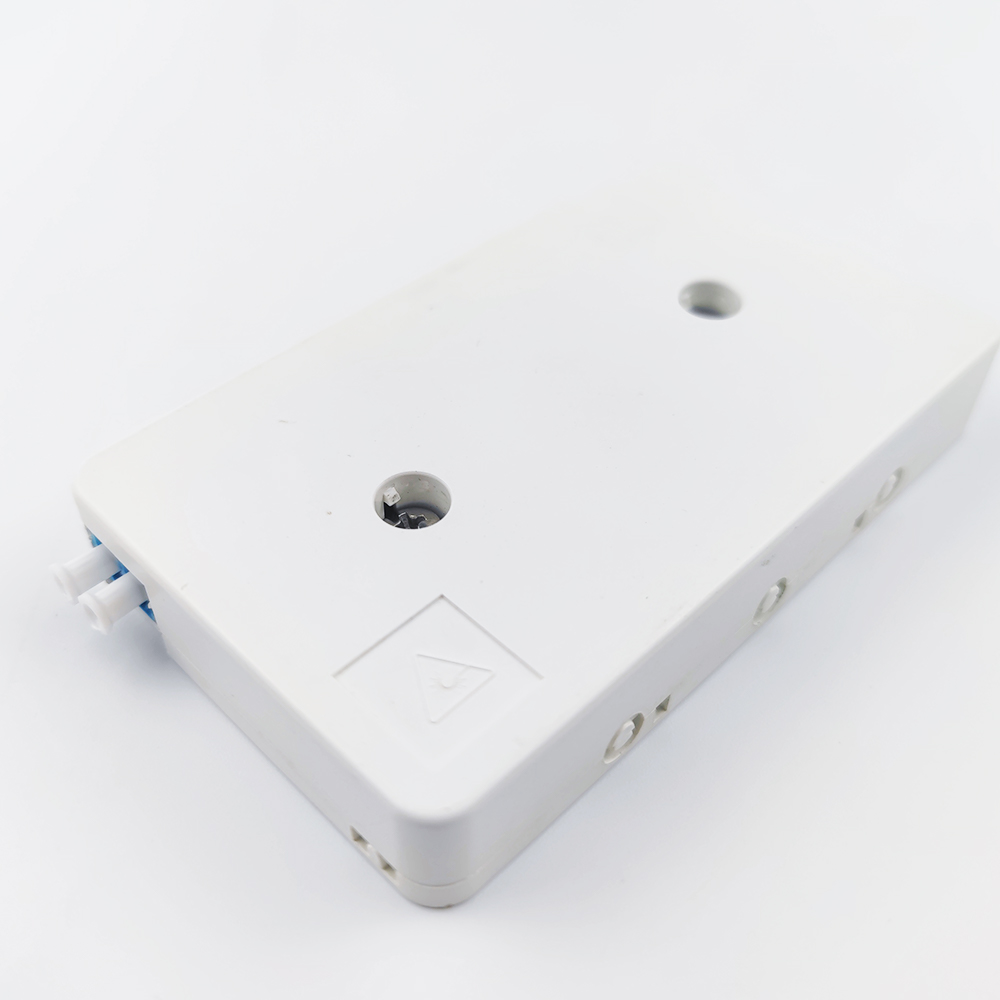 LC UPC Plastic Fiber Optic Faceplate Socket Panel 2 Cores for Networks Used in FTTH