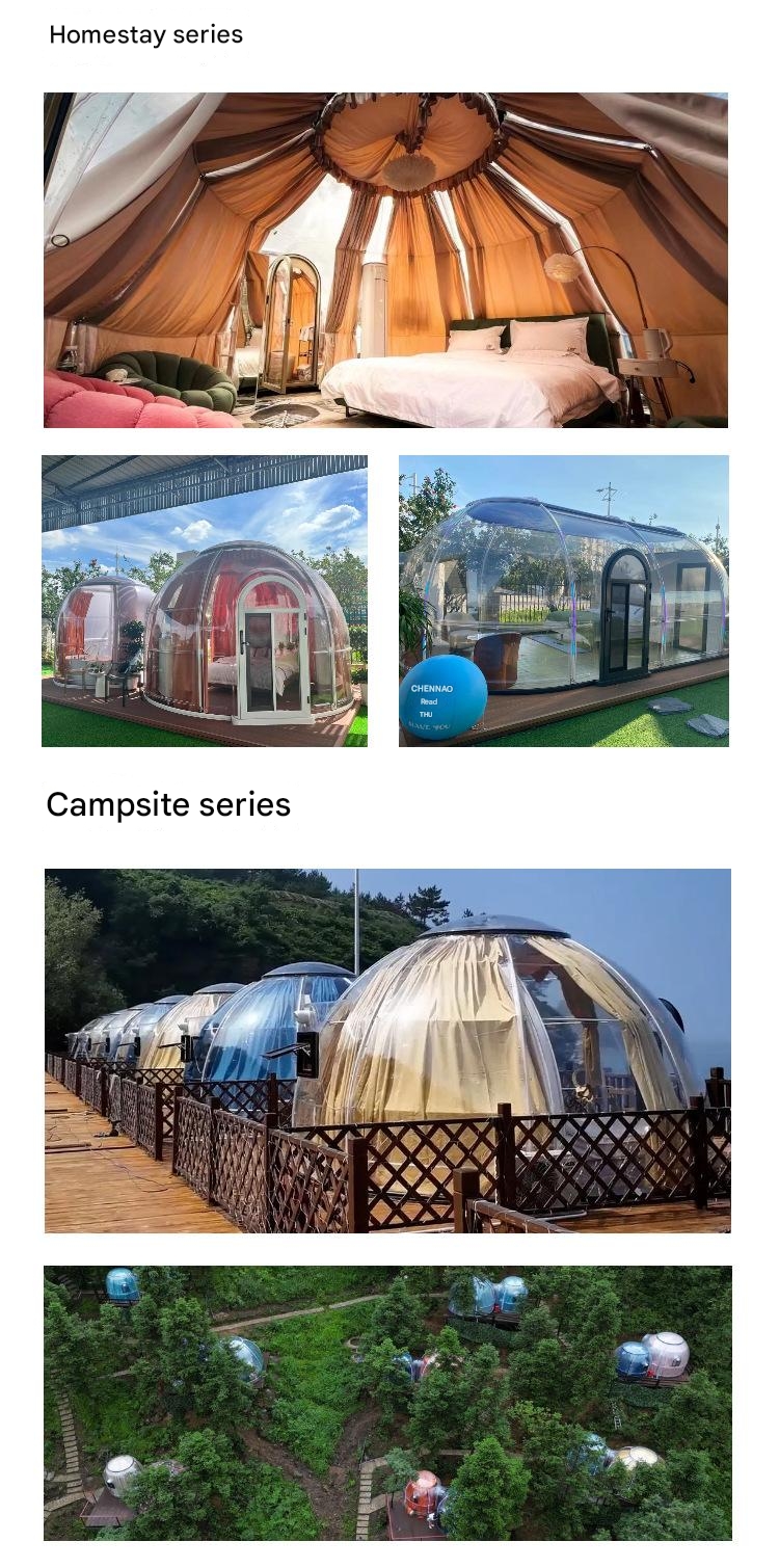 Leisure Facilities Outdoor Restaurant Transparent Bubble Room Star Hotel Homestay Tent Dome