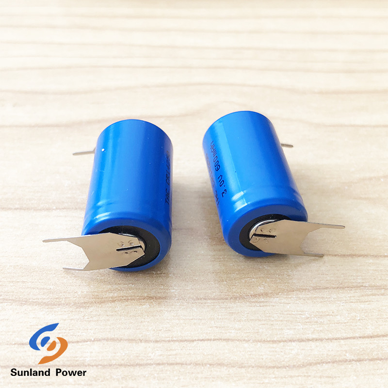 Non Rechargeable 3.0V CR14250 Lithium Primary Battery 800mAh With Tabs Application For Smart Home