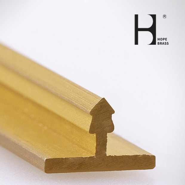 Small Size Brass T Bar Copper Tee Strip for Floor Decoration