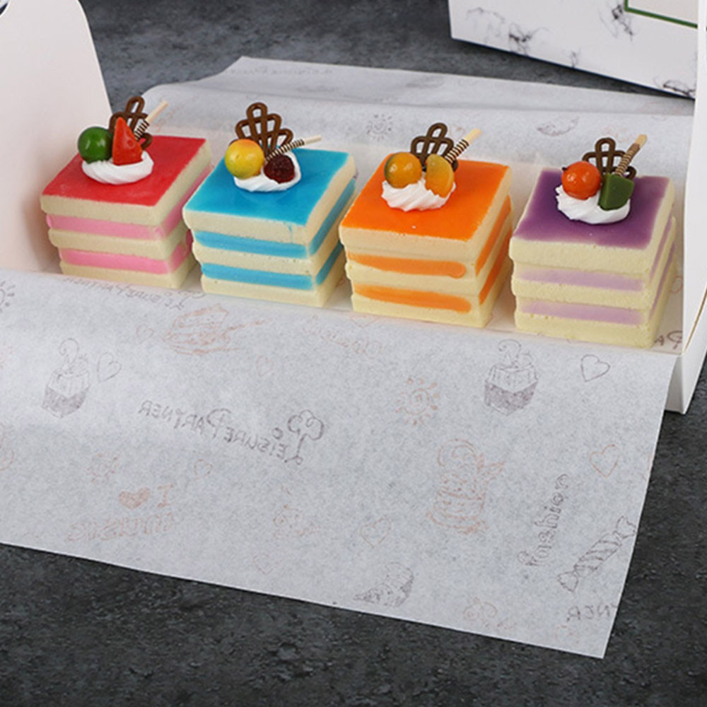 Food Grade Baking Eco Friendly Greaseproof Paper Ink Printing Logo