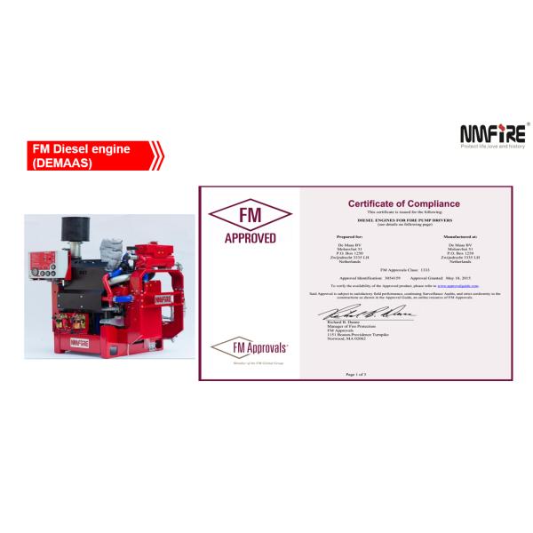 UL / FM Fire Fighting Pump Set / Diesel Engine Driven Fire Fighting Pump 227M3/H 69m