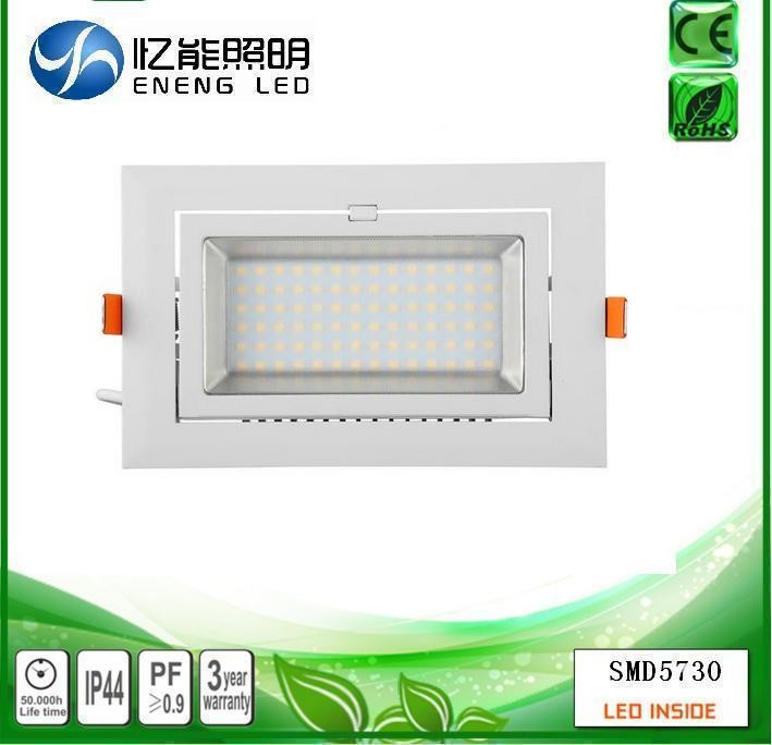 high power 40W led down light Rectangular downlight 40W Square down light led trunk light with 5730 led AC90-277V