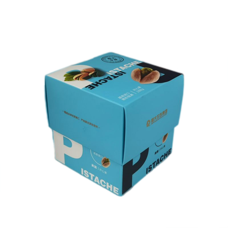 Greyboard Custom Printed Paper Boxes For Food Nuts Snacks Packaging