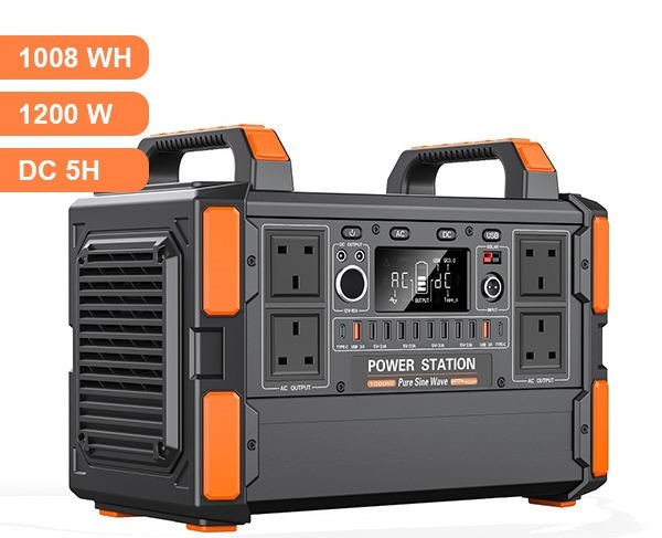 2025 Hot Sale 1200W Powerstation LiFePO4 Battery Bank Mobile Portable Power Station 1000W Solar Generator for Home Power Supply