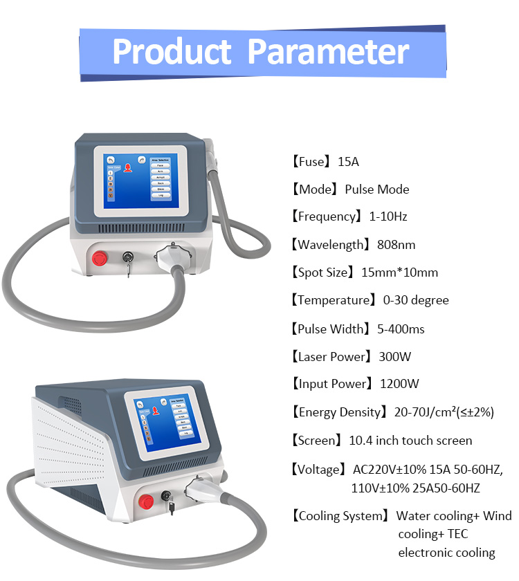 Portable 808nm Diode Laser Hair Removal Machine For Home
