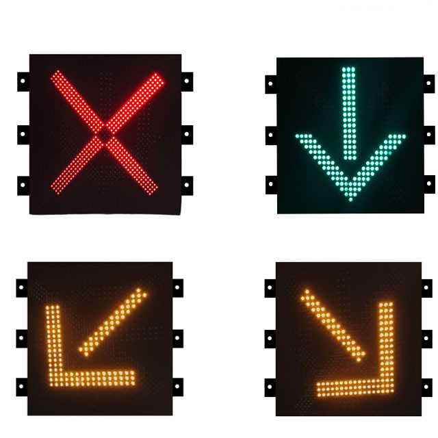 P10mm P16mm LED Lane Control Signs Parking Lot Exit Signs Signal