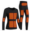Winter Men Warm Electric Heating Suit Set Heating USB Heated Thermal Underwear Suit