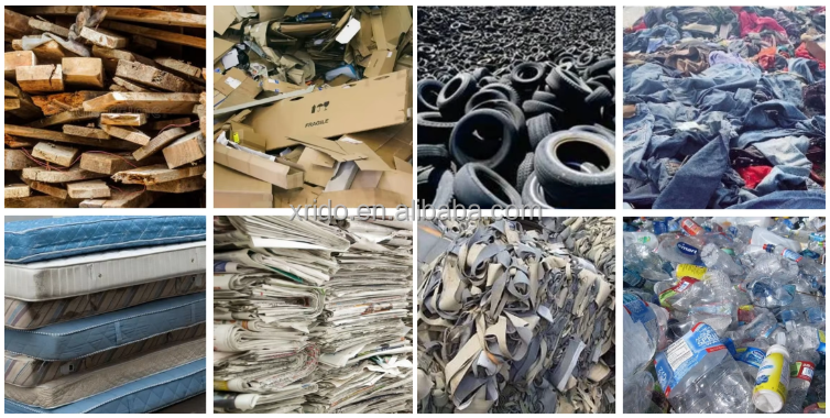 High Efficiency Waste Shredder Machine Automatic Plastic Twin Shaft Shredder