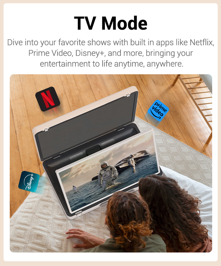 ELC PackGo Smart Tv Android 12 Portable Smart Tv Household Appliance Factory