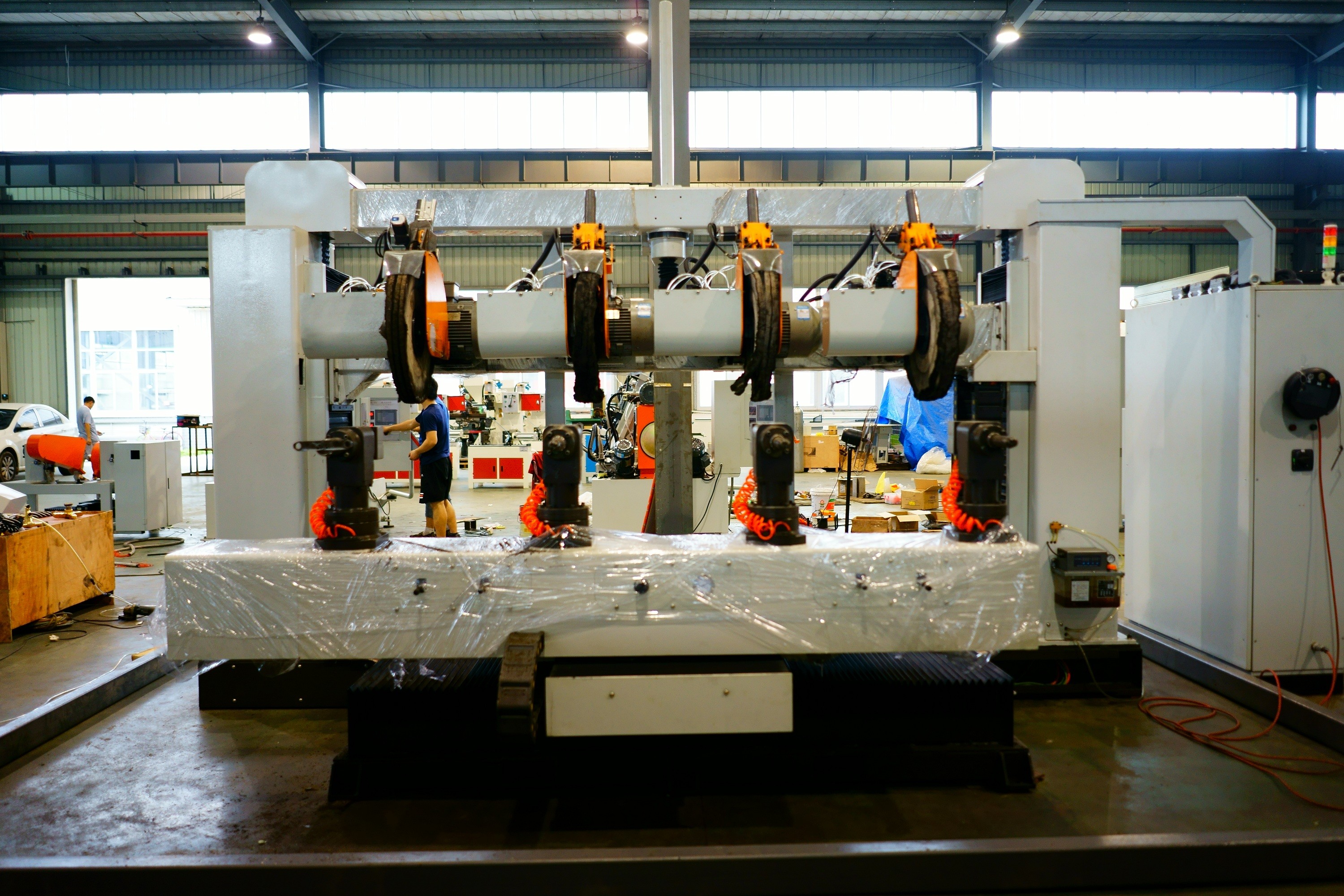 17KW Metal Polishing Machine PLC Control Drum Polish Machine For Aluminum