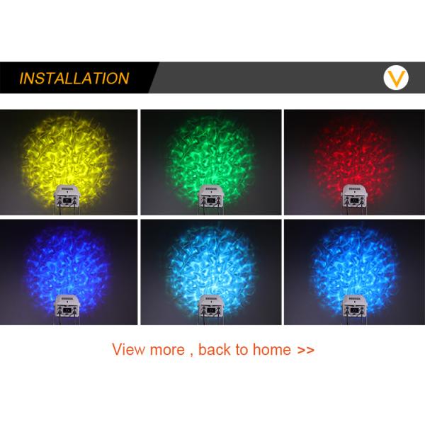 LED Water Wave Projector Light Outdoor IP65 Waterproof 60W 100W 200W 400W Ripple Effect Stage Lighting for Landscape Facade Decor