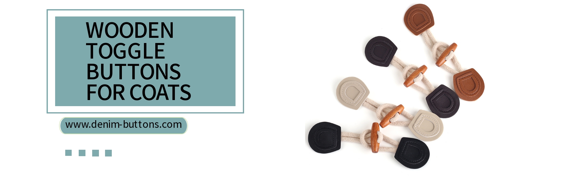 wooden toggle buttons for coats
