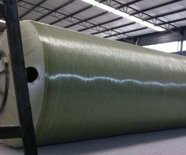 FRP Food Brewing Green Beer Storage Tank Horizontal 1400mm 2m3