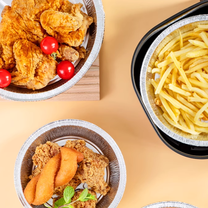 Disposable Food Packaging Aluminum Foil Bowl for Convenient Baking and Packaging