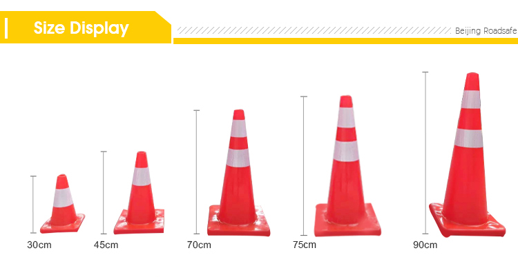 45cm 70cm 75cm Traffic Cone Road Safety Orange Safety Cones 30cm
