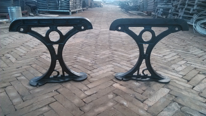 Craft Antique Cast Iron Bench Ends Legs Durable For Public Furnature
