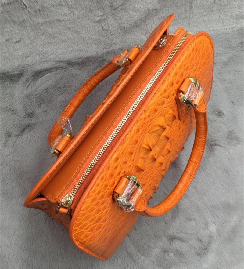 Fashion Authentic Crocodile Skin OL Lady Working Purse Female Handbag Exotic Alligator Leather Women Single Shoulder Bag
