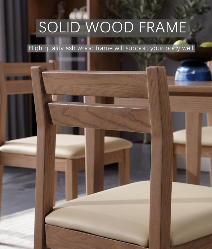 Living Room Furniture Solid Wood Chairs with Cushion in Modern Classic Design