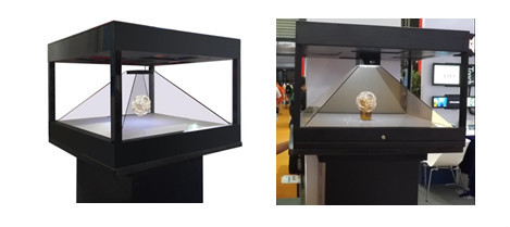 4 sides Holographic 3D display /holographic displaying system for jewelry/watch display