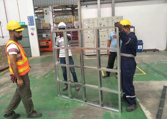 Light Weight Galvanized Coils Stud And Track Roll Forming Machine With Perforation