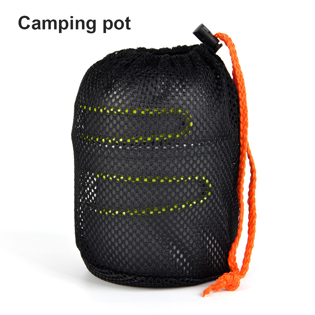 Aluminum Camping Cookware With Lightweight Potand Carry Mesh Bag